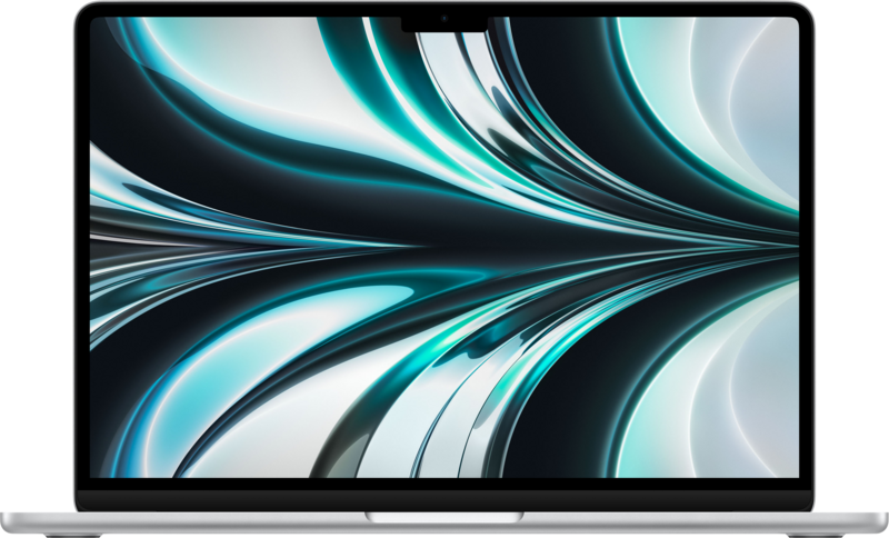 Aanbieding Apple MacBook Air (2022) Apple M2 (8 core CPU/8 core GPU) 8GB/256GB Zilver QWERTY - 194253081371 - Apple