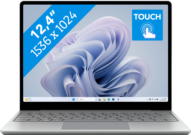 Aanbieding Microsoft Surface Laptop Go 3 i5 / 8GB / 256GB Platinum - 196388155019 - Microsoft