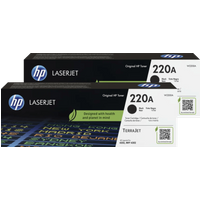 Koop HP 220A LaserJet Toner Zwart (2 stuks) - 6151126360302