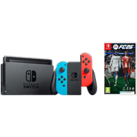 Koop Nintendo Switch Rood/Blauw + EA Sports FC 26 - 6151128533520