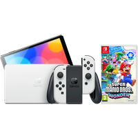 Koop Nintendo Switch OLED Wit + Super Mario Bros. Wonder - 6095626055033