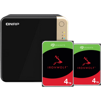 Koop QNAP TS-464-8G + Seagate Ironwolf 8TB (2x4TB) - 6151123940903