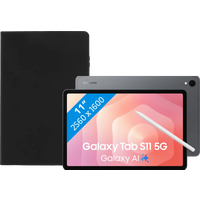 Koop Samsung Galaxy Tab S11 11 inch 128GB Wifi en 5G Grijs Enterprise Edition + Book Case Zwart - 6151129873892