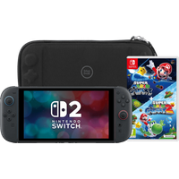 Koop Nintendo Switch 2 + Super Mario Galaxy 1+2 + BlueBuilt Beschermhoes - 6151128097039