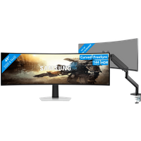 Koop Samsung Odyssey G9 LS49DG912SUXEN OLED + BlueBuilt Monitorarm voor 1 Ultrawide Monitor - 6151138769711