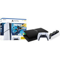 Koop PS5 Slim Disc Edition Fortnite bundel +Covers Zwart + Extra Controller Wit + Oplaadstation - 6151128856858