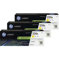 Koop HP 220X LaserJet Toner Geel (3 stuks) - 6151126390347