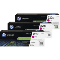 Koop HP 220X LaserJet Toner Magenta (3 stuks) - 6151126396370