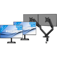 Koop Philips 27E1N1600AE/00 Duo Pack + BlueBuilt Monitorarm Mechanische Veer voor 2 Monitoren - 6151138888818