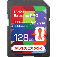 Koop SANDISK SDXC Extreme PRO FIFA World Cup 2026 Edition 128GB 300MB/s - 0619659226336