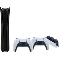 Koop PS5 Slim Digital Edition + Covers Zwart + Extra Controller Wit + Oplaadstation - 6151122046071