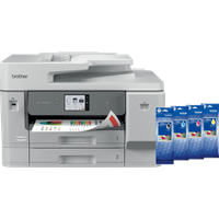 Koop Brother MFC-J6975DW + 1 set extra XL cartridges - 6151153457457
