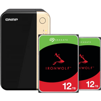 Koop QNAP TS-264-8G + Seagate Ironwolf 12TB Duo Pack - 6151151189145
