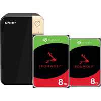 Koop QNAP TS-264-8G + Seagate Ironwolf 8TB Duo pack - 6151123760792