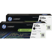 Koop HP 220A LaserJet Toner Zwart (2 stuks) - 6151126360302