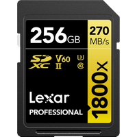 Koop Lexar Professional SDXC 1800x GOLD 256GB 180MB/s - 843367124510