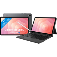 Koop Samsung Galaxy Tab S11 11 inch 256GB Wifi + 5G Grijs + BlueBuilt Toetsenbord Hoes QWERTY - 6151133243230